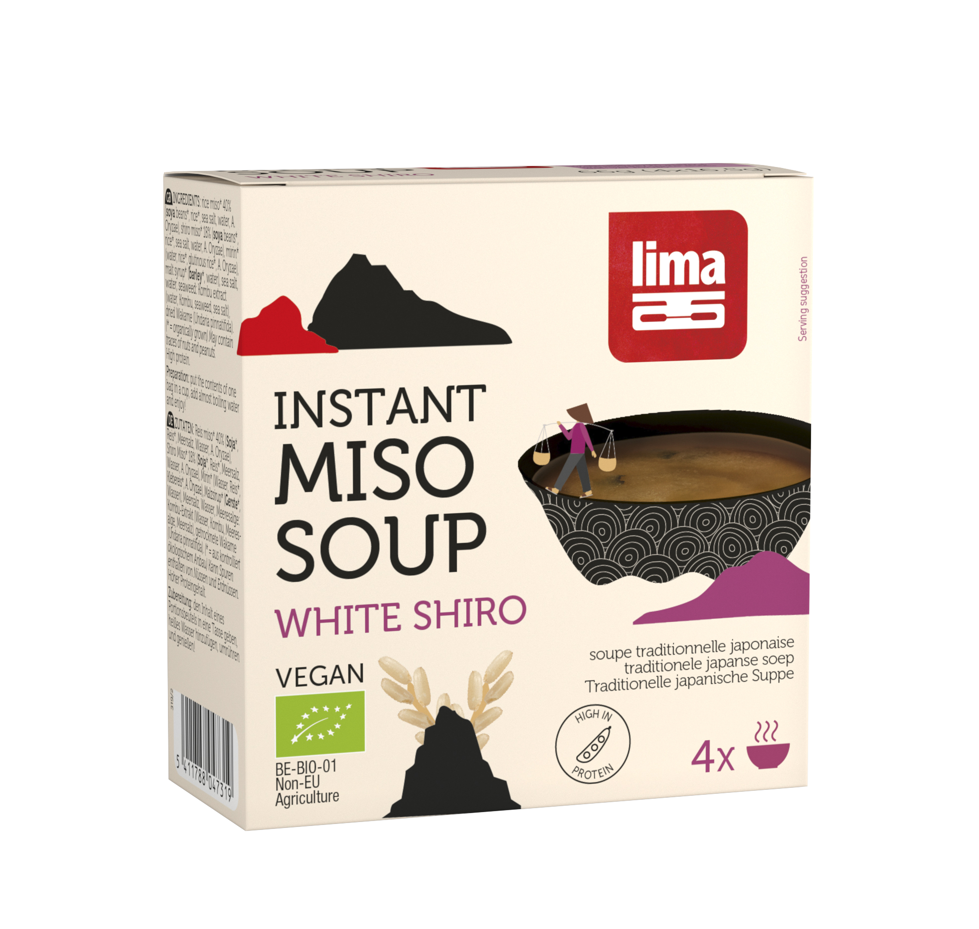 Lima Instant white shiro miso soep bio 66g